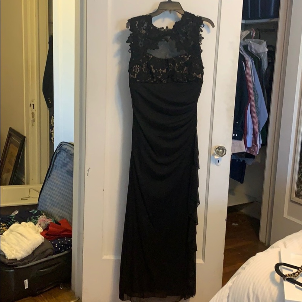 Betsy & Adam Petite Floor Length Dress